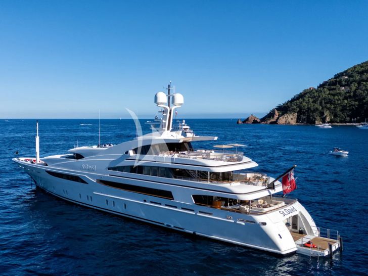ST DAVID Benetti 60m - anchored aft shot ST DAVID Benetti 60m - anchored aft shot