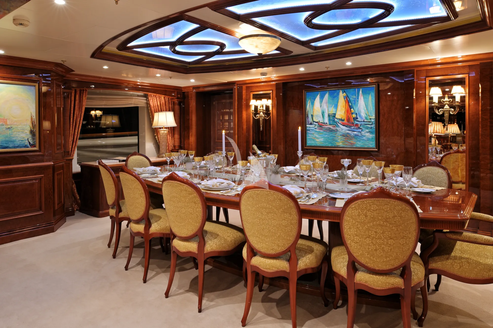 ST DAVID Benetti 60m - main dining area