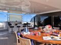 ST DAVID Benetti 60m - sundeck alfresco dining area and bar ST DAVID Benetti 60m - sundeck alfresco dining area and bar