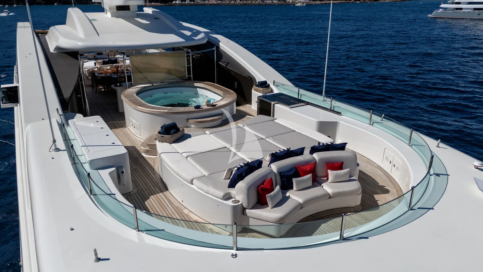 ST DAVID Benetti 60m - sundeck sunbathing area and jacuzzi