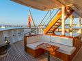 STEEL Pendennis 54m - aft deck seating STEEL Pendennis 54m - aft deck seating