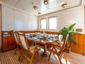 STEEL Pendennis 54m - flybridge dining area STEEL Pendennis 54m - flybridge dining area