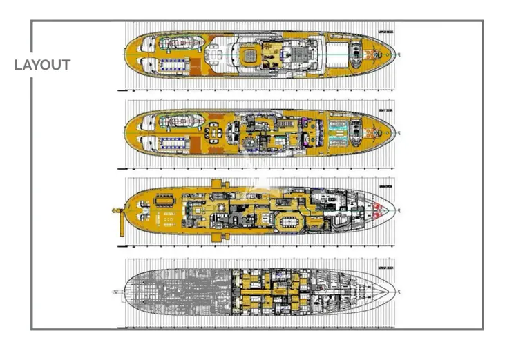 Layout for STEEL Pendennis 54m - layout