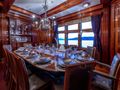 STEEL Pendennis 54m - main dining area STEEL Pendennis 54m - main dining area