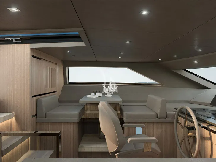 SUITU Sanlorenzo SL90A - cockpit lounge SUITU Sanlorenzo SL90A - cockpit lounge