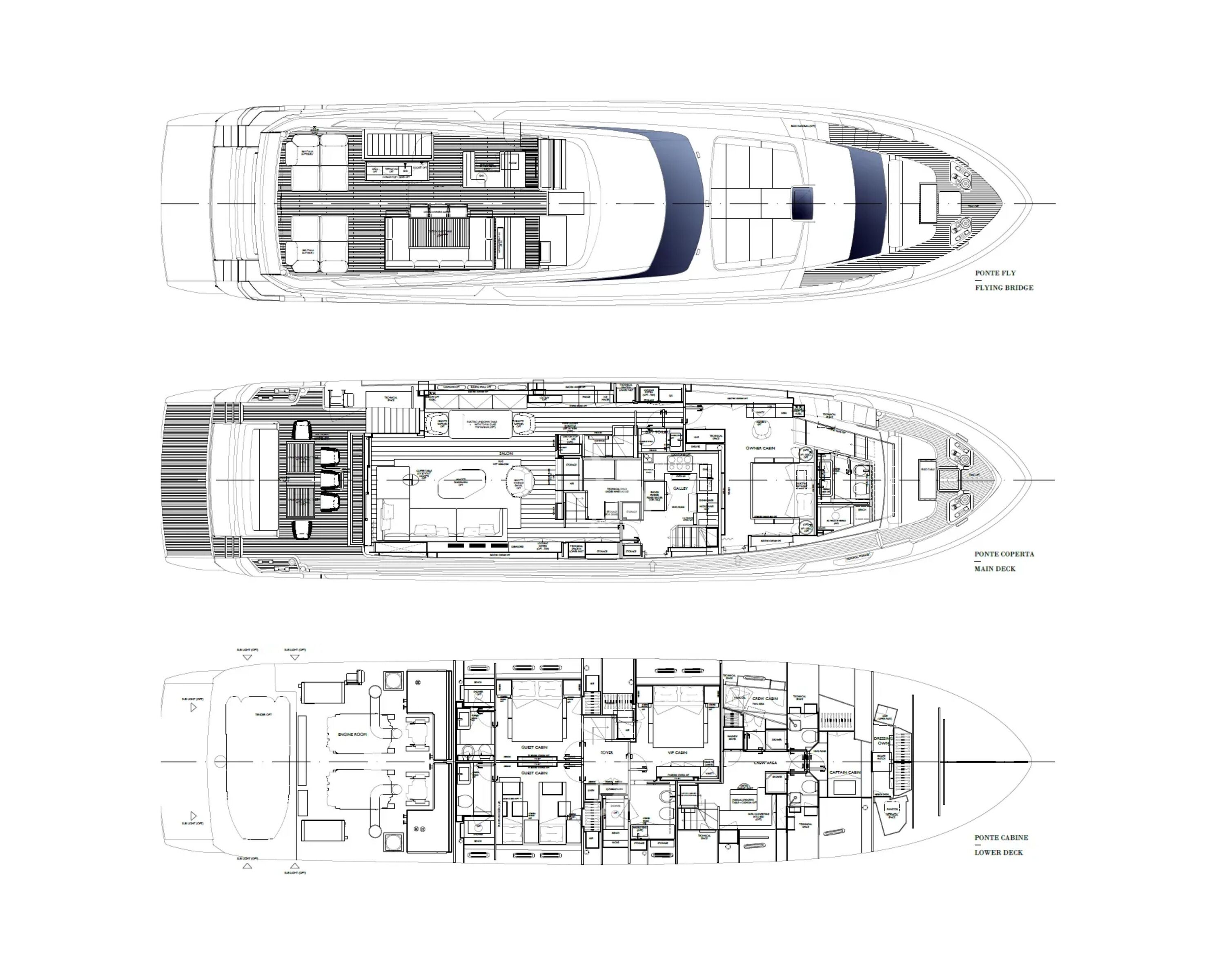SUITU Sanlorenzo SL90A - layout