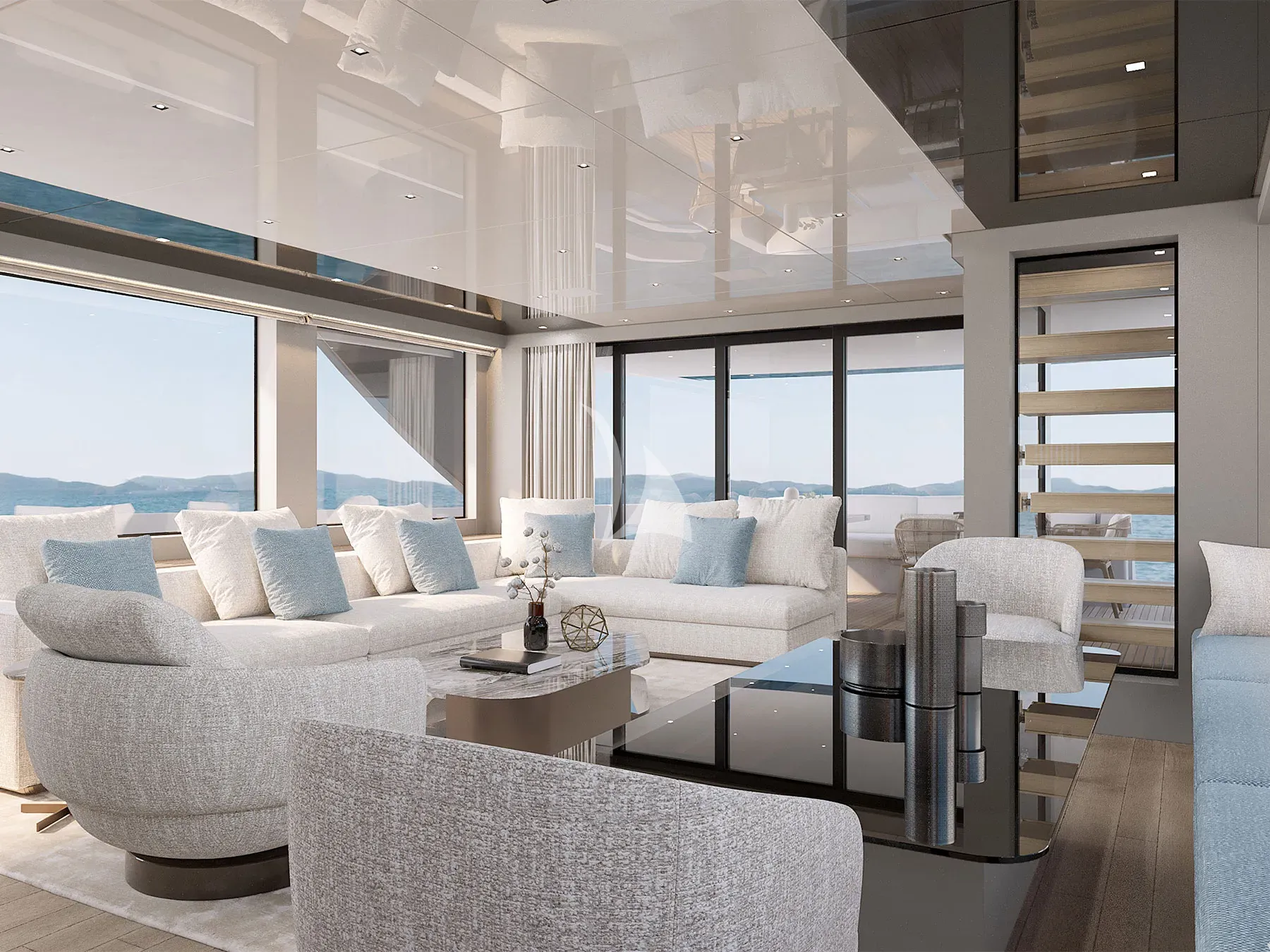 SUITU Sanlorenzo SL90A - main saloon