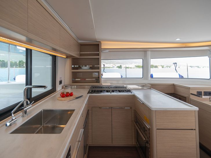 SUMMER MAGIC Lagoon 46F - galley wide shot SUMMER MAGIC Lagoon 46F - galley wide shot