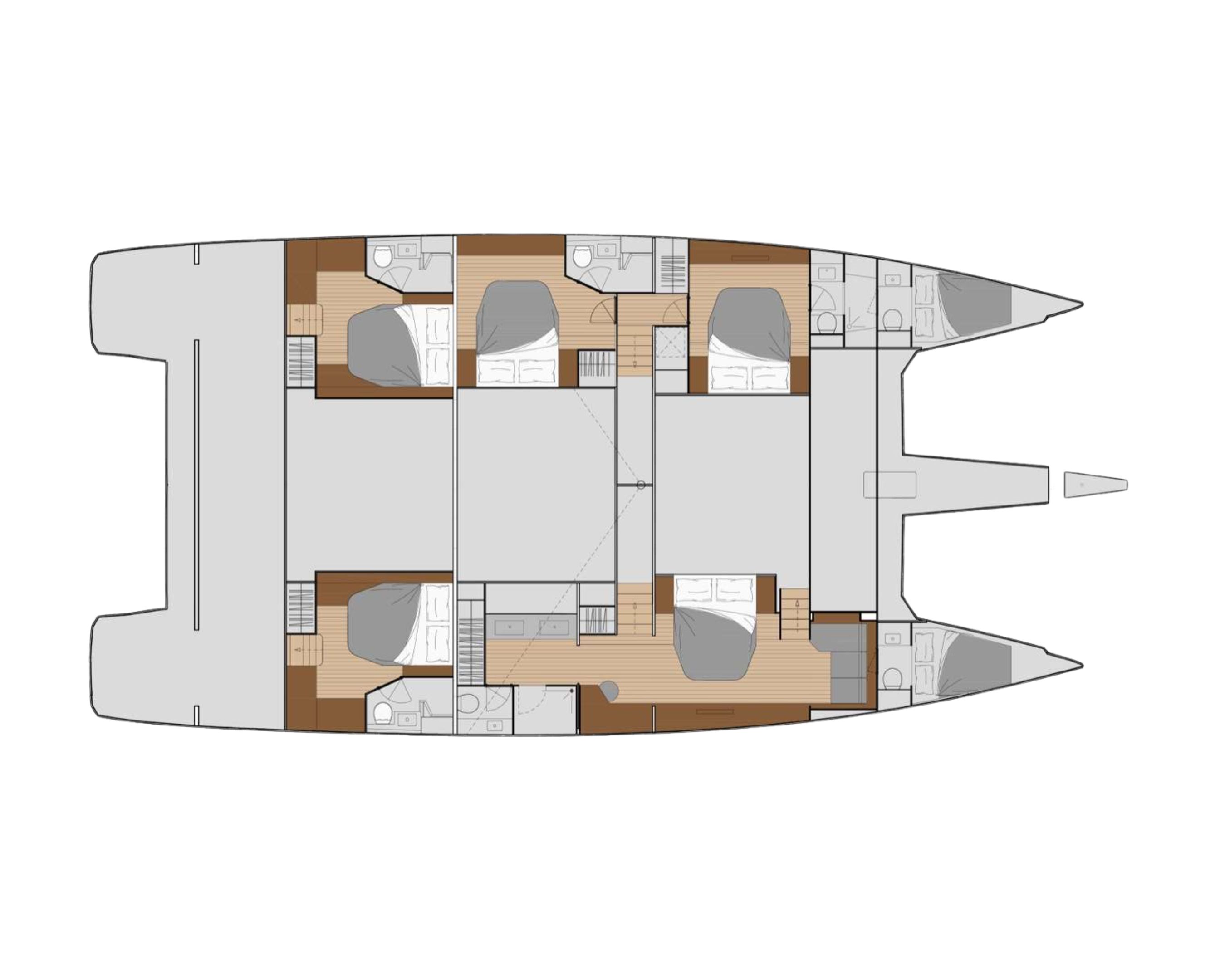 SUNMOON Fountaine Pajot Alegria 67 - layout