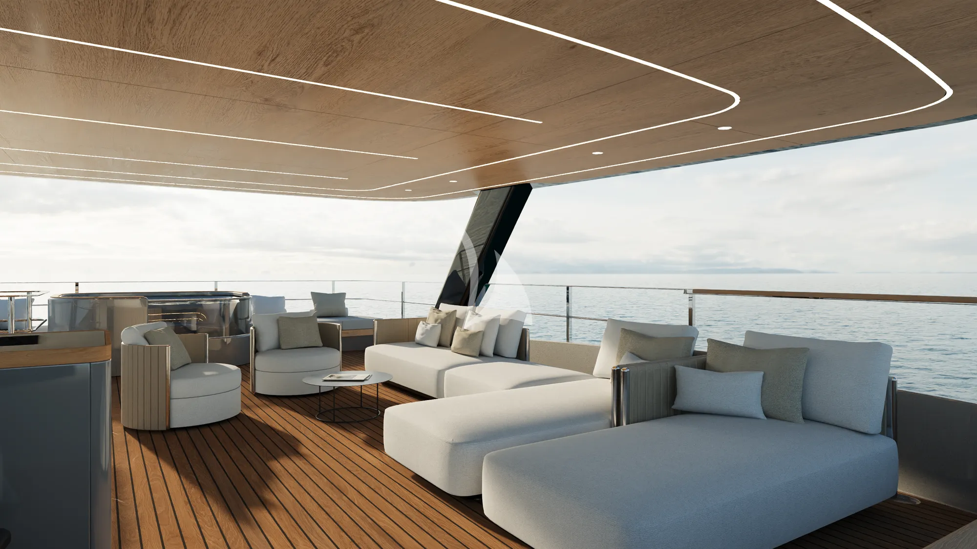 MIIA Sunreef Ultima 88 - flybridge lounge