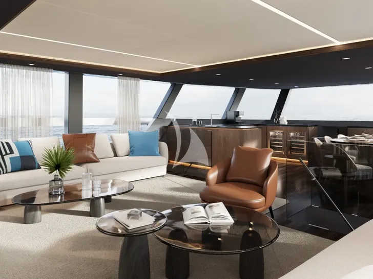 MIIA Sunreef Ultima 88 - main saloon MIIA Sunreef Ultima 88 - main saloon