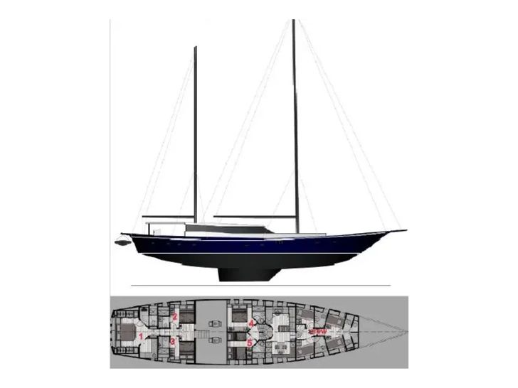 SURREYA ADA Yacht Works 33m - layout SURREYA ADA Yacht Works 33m - layout