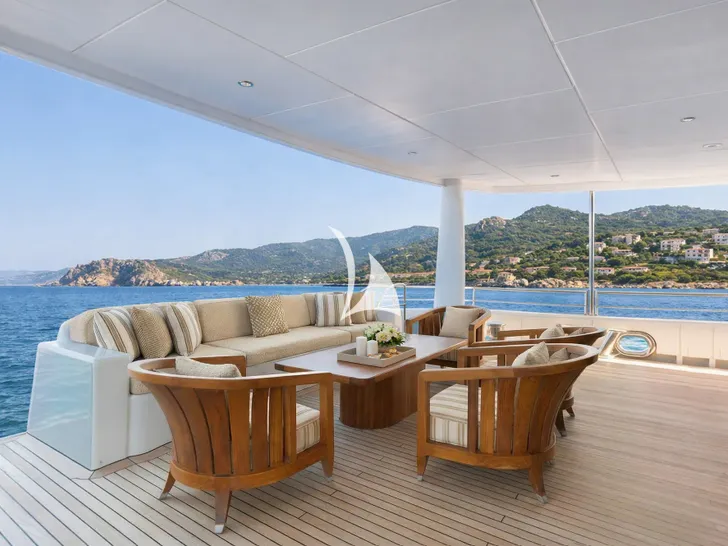 SWEET MARYI Amels 171 - aft deck lounge SWEET MARYI Amels 171 - aft deck lounge