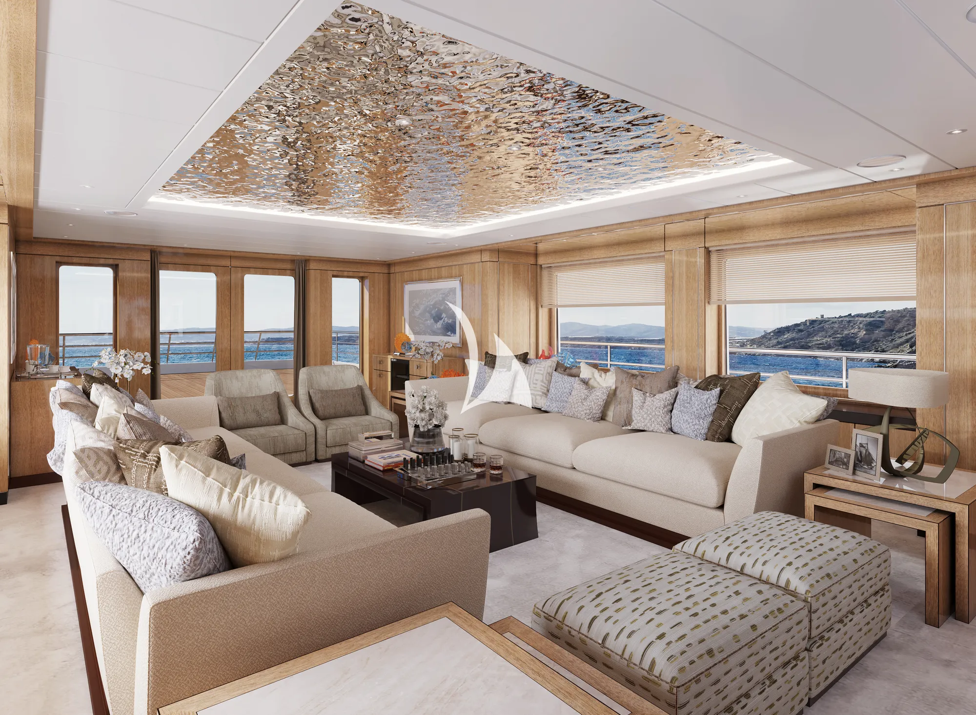 SWEET MARYI Amels 171 - sky lounge wide view