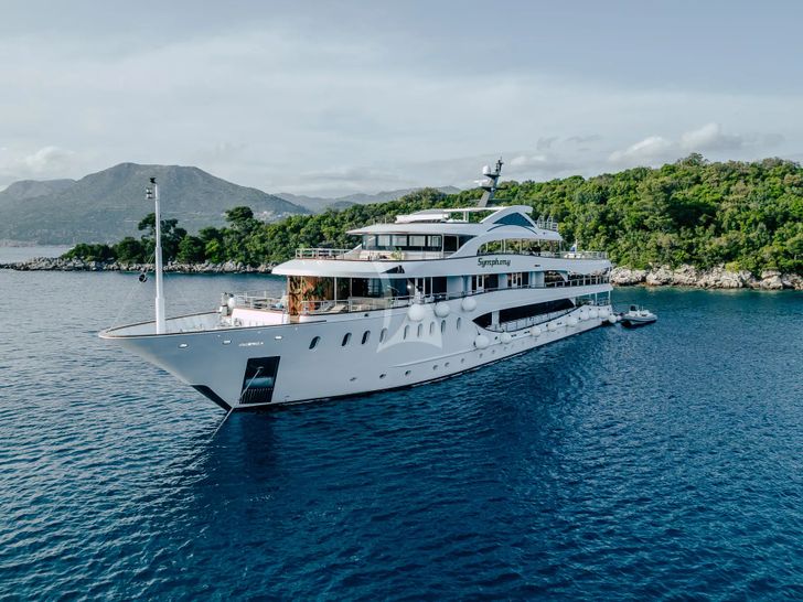 SYMPHONY Custom Yacht 52m - anchored SYMPHONY Custom Yacht 52m - anchored