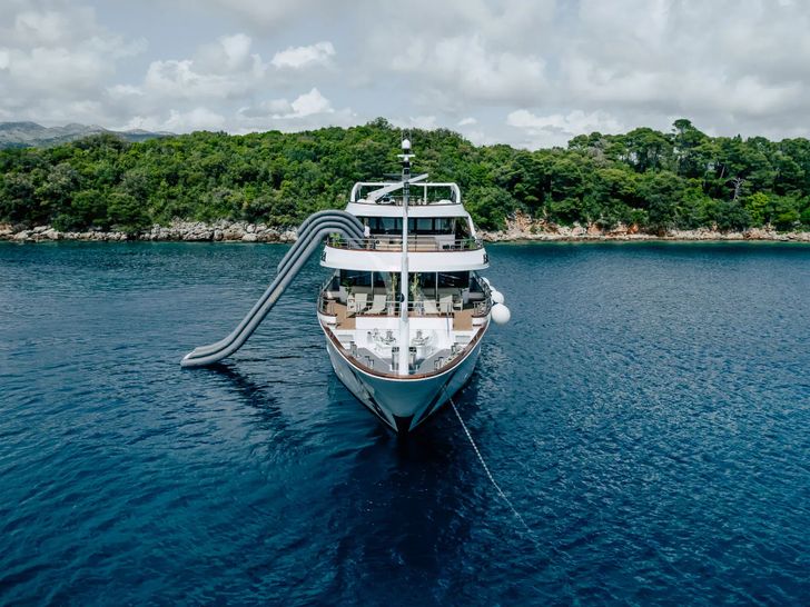 SYMPHONY Custom Yacht 52m - bow view SYMPHONY Custom Yacht 52m - bow view