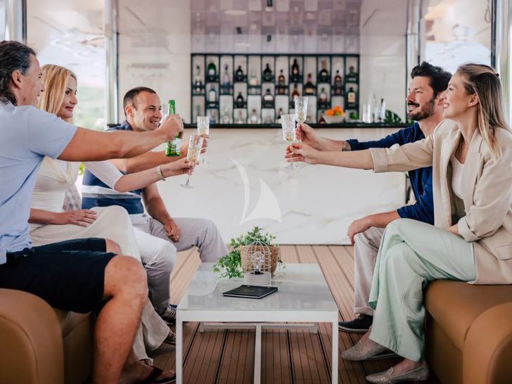 SYMPHONY Custom Yacht 52m - wine party SYMPHONY Custom Yacht 52m - wine party