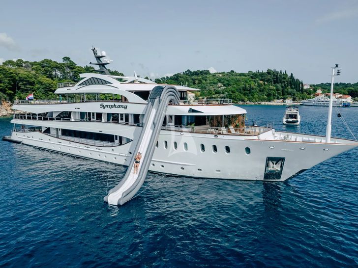 SYMPHONY Custom Yacht 52m - with the water slide SYMPHONY Custom Yacht 52m - with the water slide