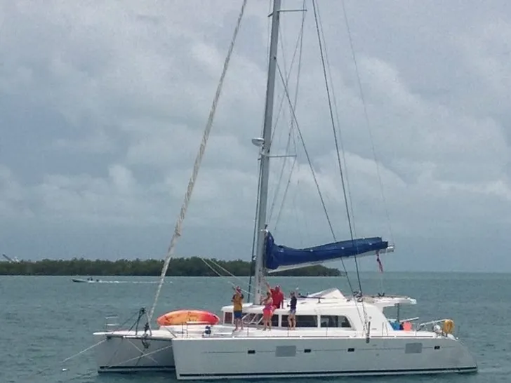 SAND STAR Lagoon 500 - side profile SAND STAR Lagoon 500 - side profile