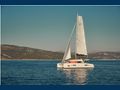 BRIGHT SKY - Lagoon 42,sailing with waterline