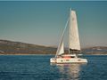 BRIGHT SKY - Lagoon 42,sailing with waterline