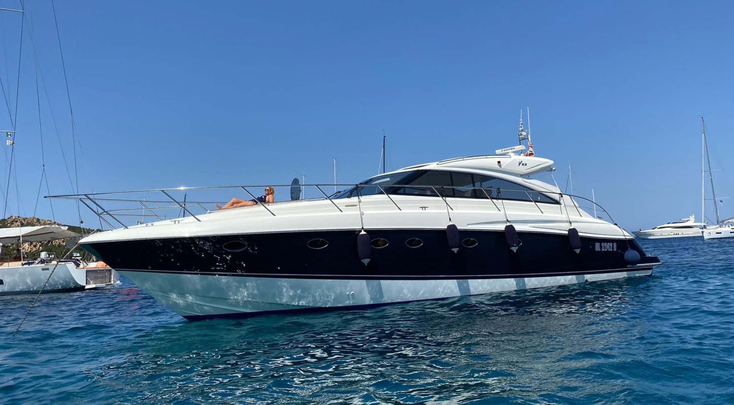 Princess V53 - North Sardinia Day Charter Yacht - Porto Cervo - Olbia - Portisco - Sardinia