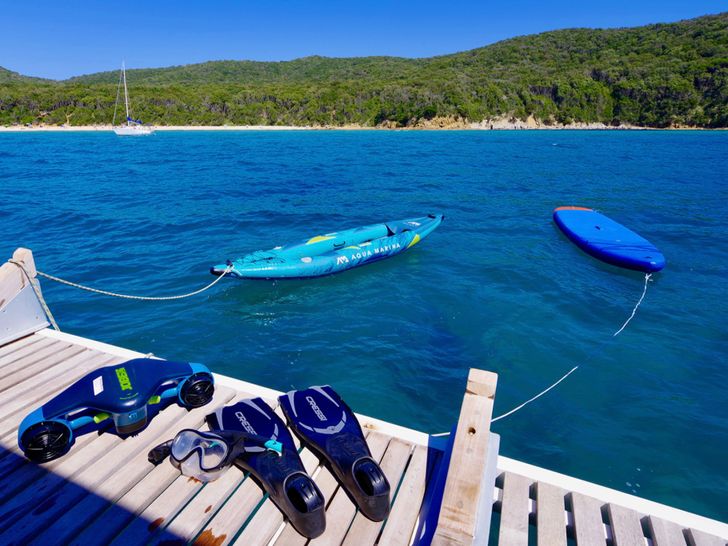 MAURICE Fountaine Pajot 59 - swim platform MAURICE Fountaine Pajot 59 - swim platform