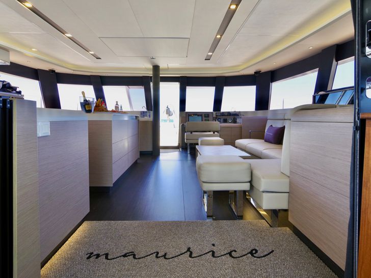 MAURICE Fountaine Pajot 59 - saloon other view MAURICE Fountaine Pajot 59 - saloon other view