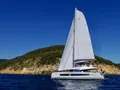 MAURICE Fountaine Pajot 59 - sailing side profile MAURICE Fountaine Pajot 59 - sailing side profile