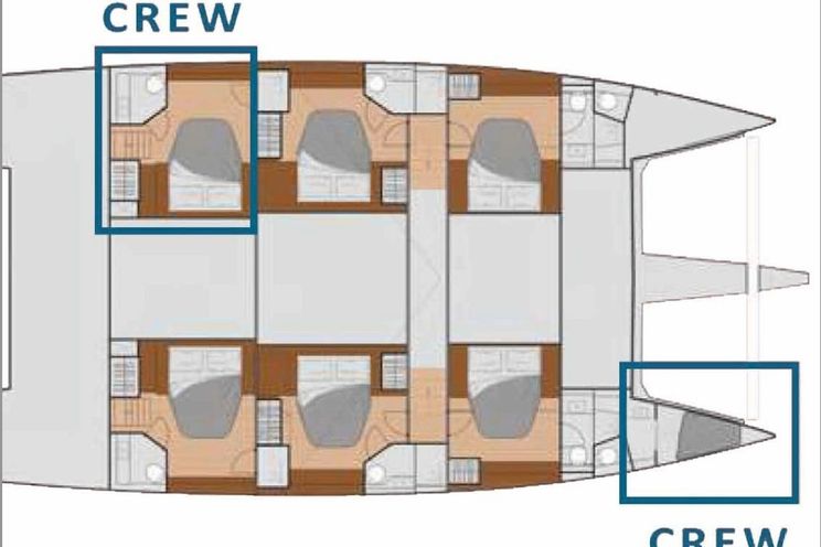Layout for MAURICE Fountaine Pajot 59 - layout