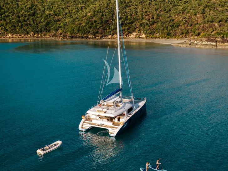 S/Y FENG Sunreef 70 - aerial shot S/Y FENG Sunreef 70 - aerial shot