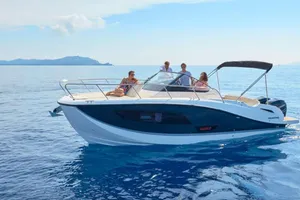 Quicksilver 875 - French Riviera Day Charter Yacht - Juan les Pins - Antibes - Cannes - Nice - St Tropez Quicksilver 875 - French Riviera Day Charter Yacht - Juan les Pins - Antibes - Cannes - Nice - St Tropez