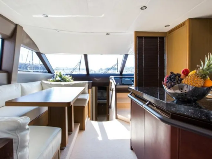 Princess 64 Fly Blue - indoor dining area Princess 64 Fly Blue - indoor dining area