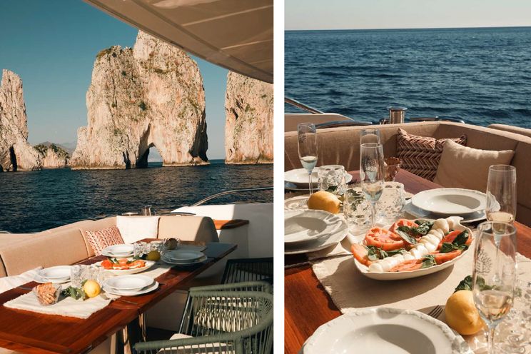 Charter Yacht PRINCESS 81 - Amalfi Coast Day Charter Yacht - 3 Cabins - Naples - Capri - Positano - Italy