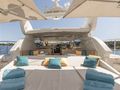 Leopard 24m - aft sunbathing area Leopard 24m - aft sunbathing area
