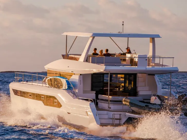 Leopard 53 - cruising aft shot Leopard 53 - cruising aft shot