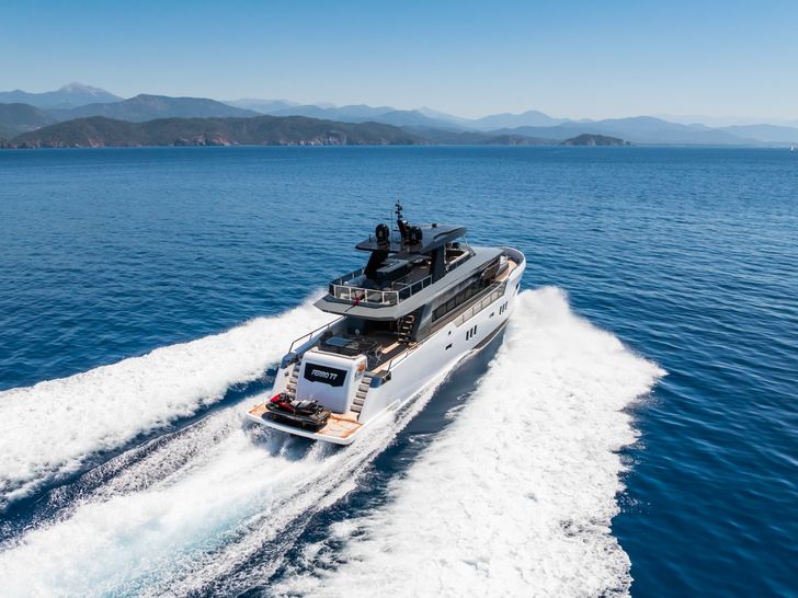 FERRO 77 Delta Marine 25m - cruising aft shot FERRO 77 Delta Marine 25m - cruising aft shot