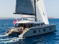 GREYB Sunreef 80 - aft shot cruising GREYB Sunreef 80 - aft shot cruising