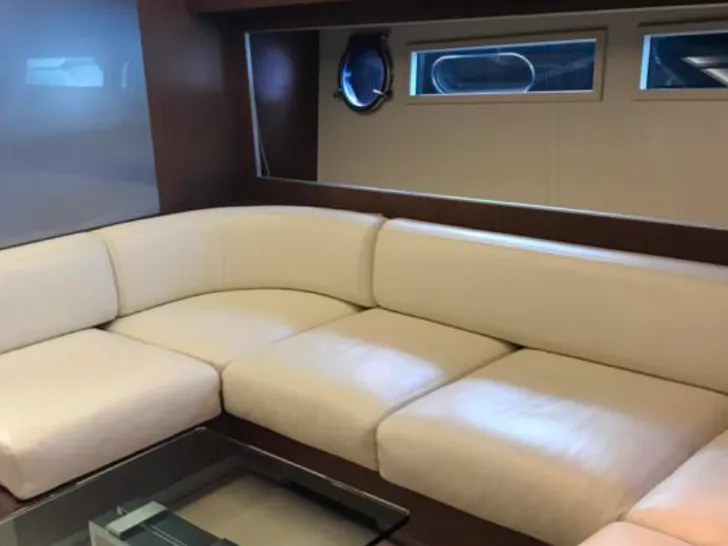 Riva 68 Ego - lower deck saloon lounge Riva 68 Ego - lower deck saloon lounge