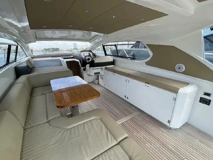 Azimut Atlantis 50 - upper deck dining lounge Azimut Atlantis 50 - upper deck dining lounge