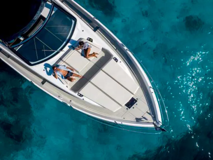 GENESIS Sunseeker Superhawk 55 - top foredeck shot GENESIS Sunseeker Superhawk 55 - top foredeck shot