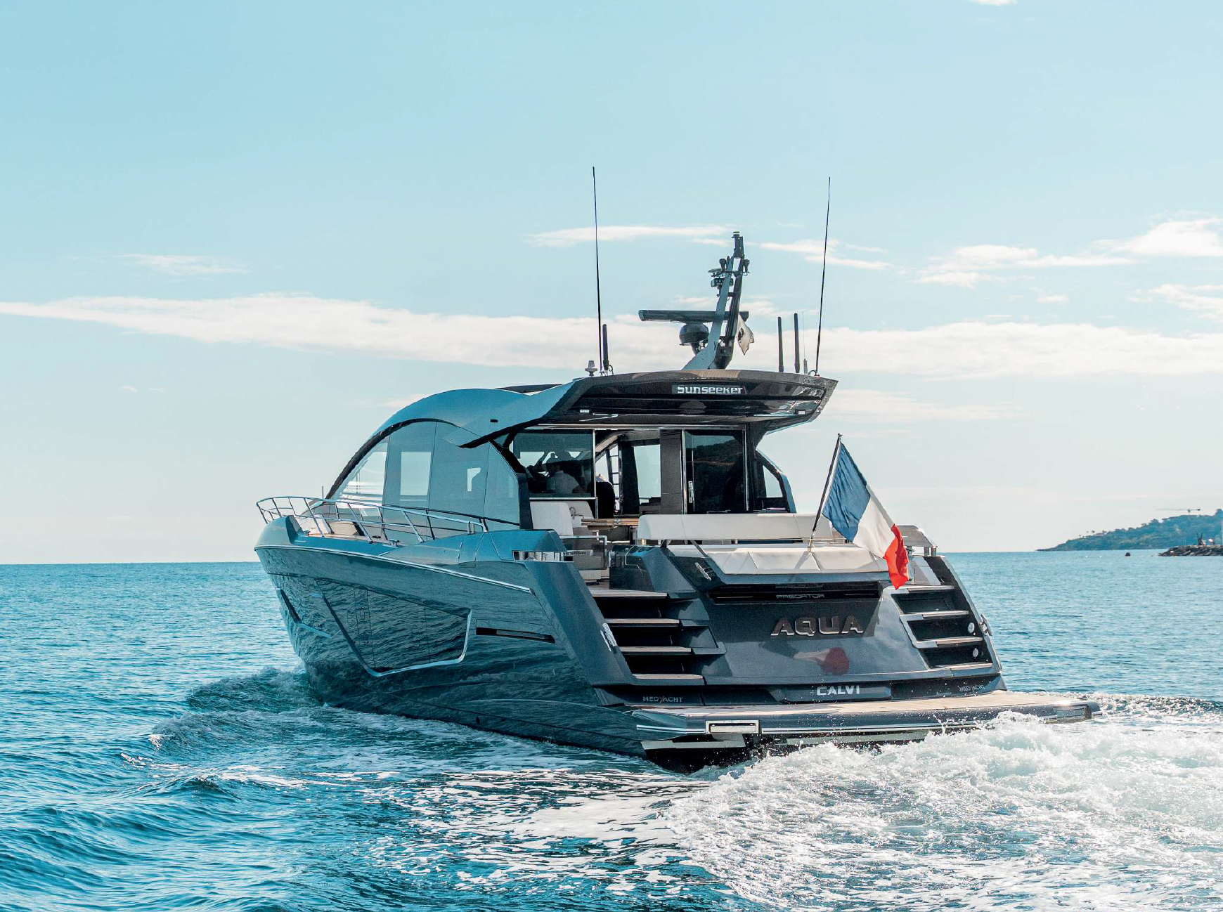 Charter Yacht AQUA - Sunseeker Predator 65 - St Tropez - Cannes - Monaco - The French Riviera Day Charter Yacht