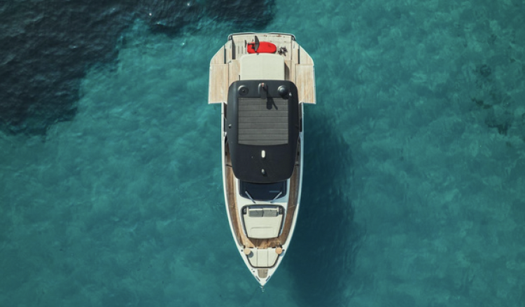 ABAJA Cranchi A46 - top aerial shot