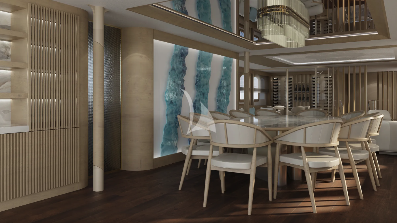 CASABLANCA Custom Yacht 61m - Upper deck salon refit