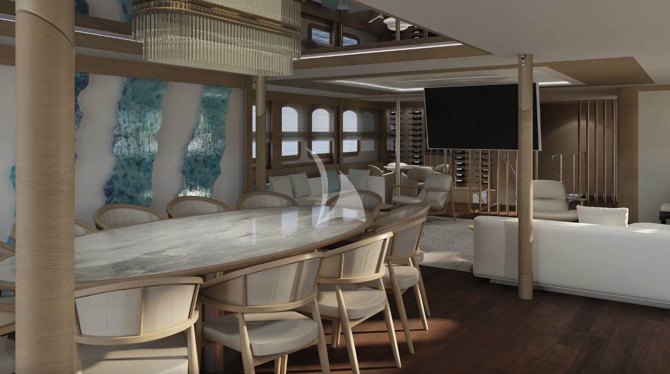 CASABLANCA Custom Yacht 61m - Upper deck salon refit