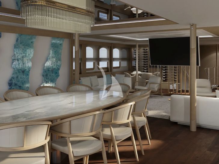CASABLANCA Custom Yacht 61m - Upper deck salon refit CASABLANCA Custom Yacht 61m - Upper deck salon refit