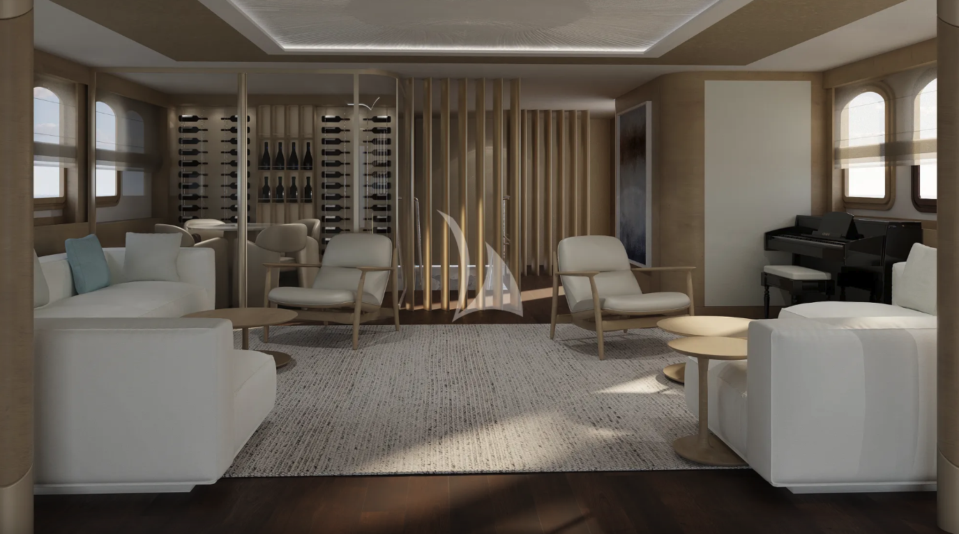 CASABLANCA Custom Yacht 61m - Upper deck salon refit