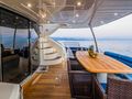 THE BEST WAY Sunseeker 86 - aft dining area THE BEST WAY Sunseeker 86 - aft dining area