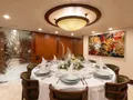 TAHI Heesen 40m - indoor dining set up TAHI Heesen 40m - indoor dining set up