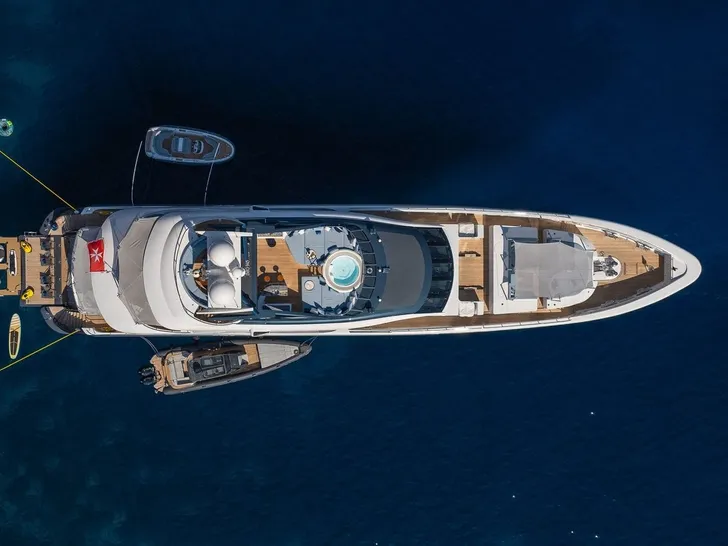 TALIA Heesen 4000 - top aerial shot TALIA Heesen 4000 - top aerial shot